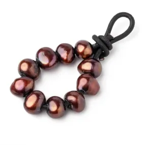 10-11mm Red Brown Baroque 2.5mm large hole Pearls 10 beads