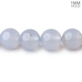 10mm Turkish Blue Chalcedony Plain Round Beads 15.5 inch 38 pieces