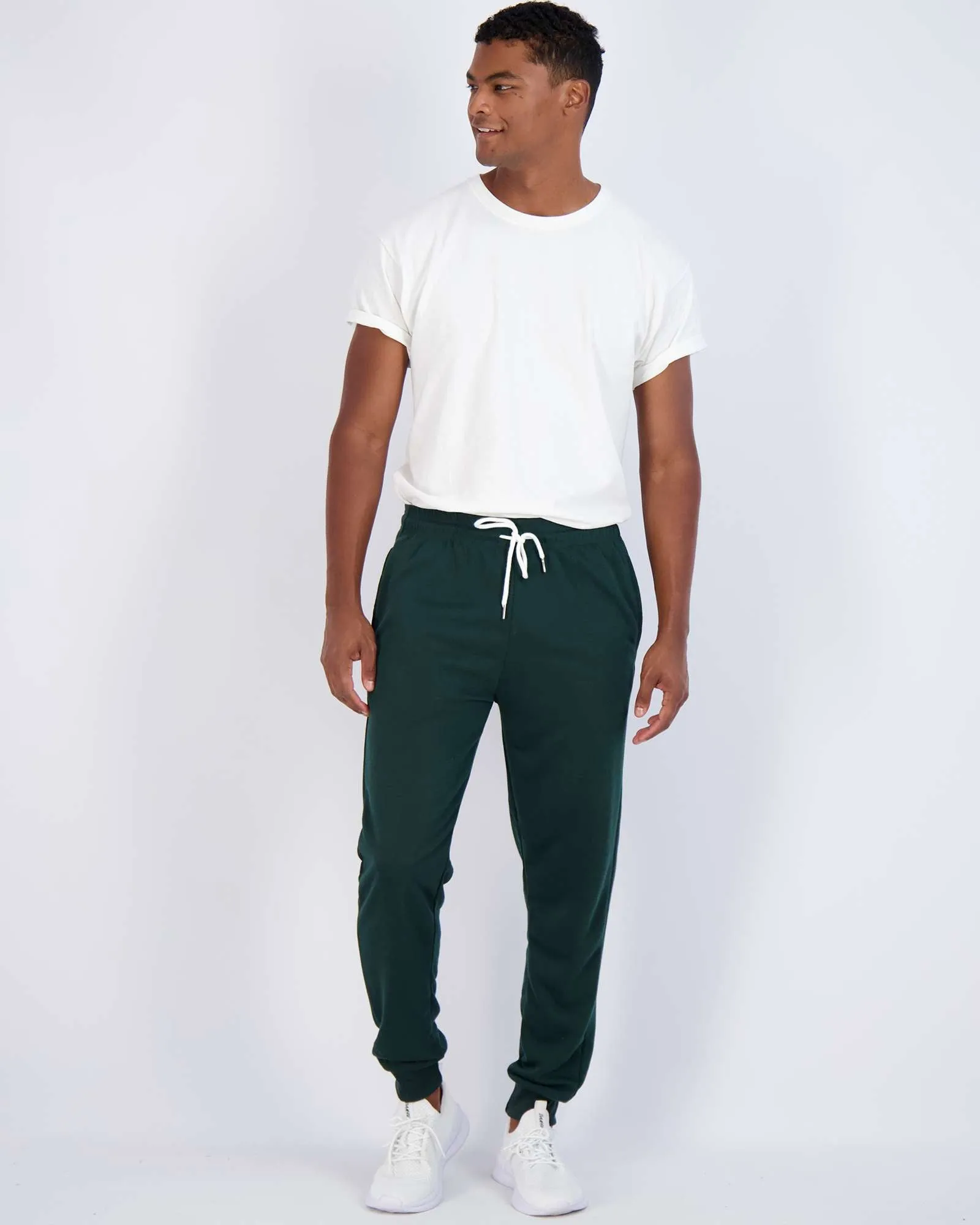 3 Pack: Mens French Terry Casual Jogger Sweatpants