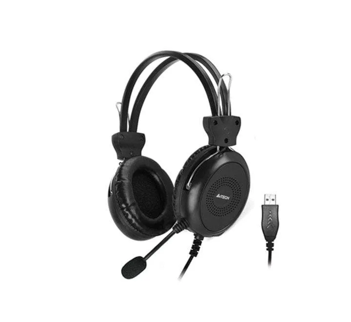 A4Tech Comfort Fit Stereo USB Headset HU-30 (Black)