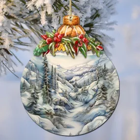 Alaska's Nature's Beauty Wooden Ornaments by G.Debrekht - Wildlife Holiday Décor - 870035