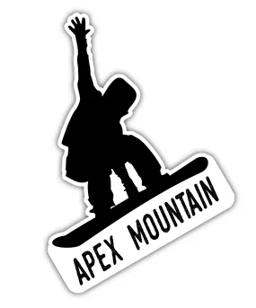 Apex Mountain British Columbia Ski Adventures Souvenir 4 Inch Vinyl Decal Sticker Mountain Design