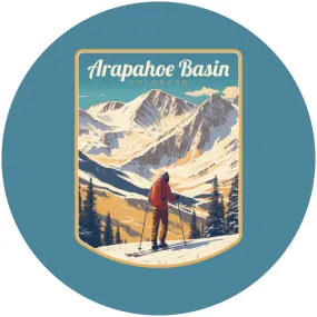 Arapahoe Basin Design A Souvenir Coaster Paper 4 Pack