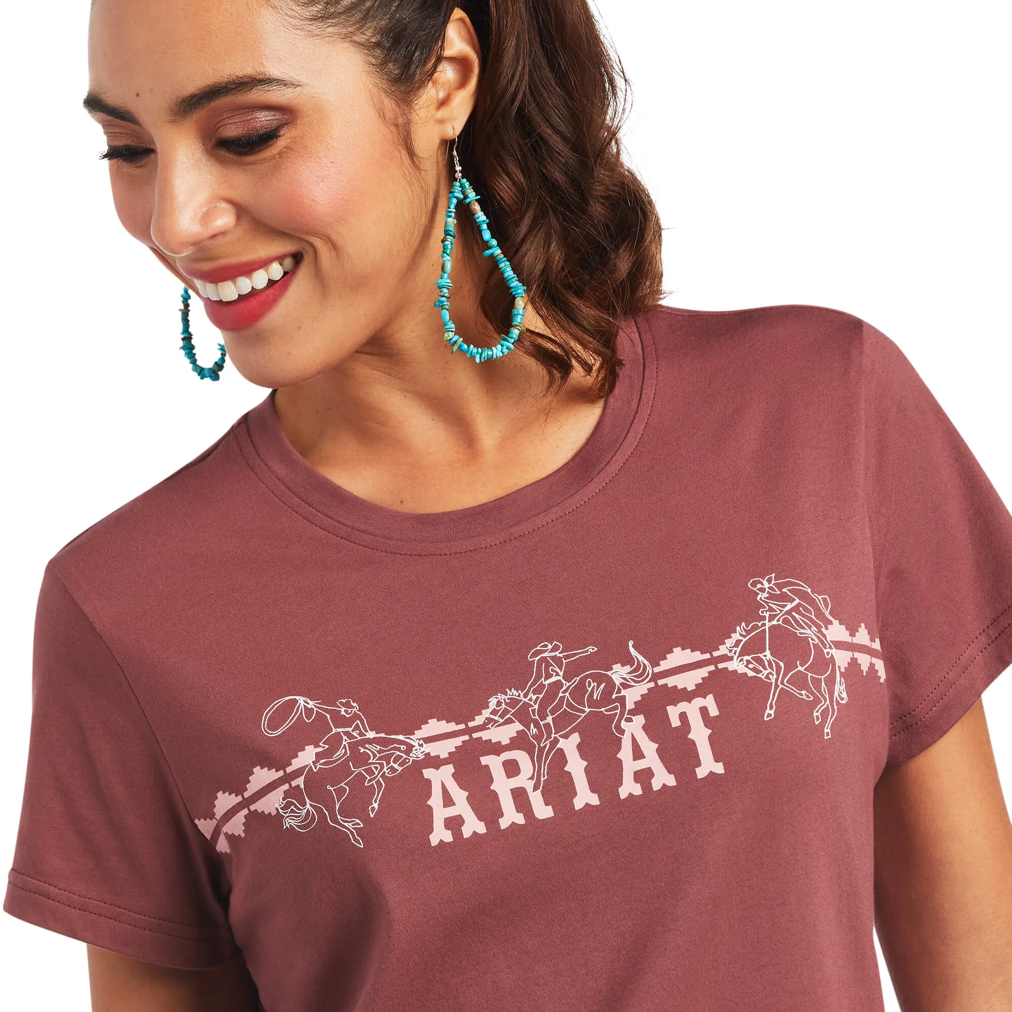 Ariat Women's REAL Bucking Bronc Tee