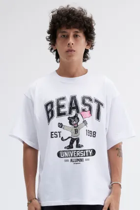 BEAST ALUMNI SS TEE - WHITE