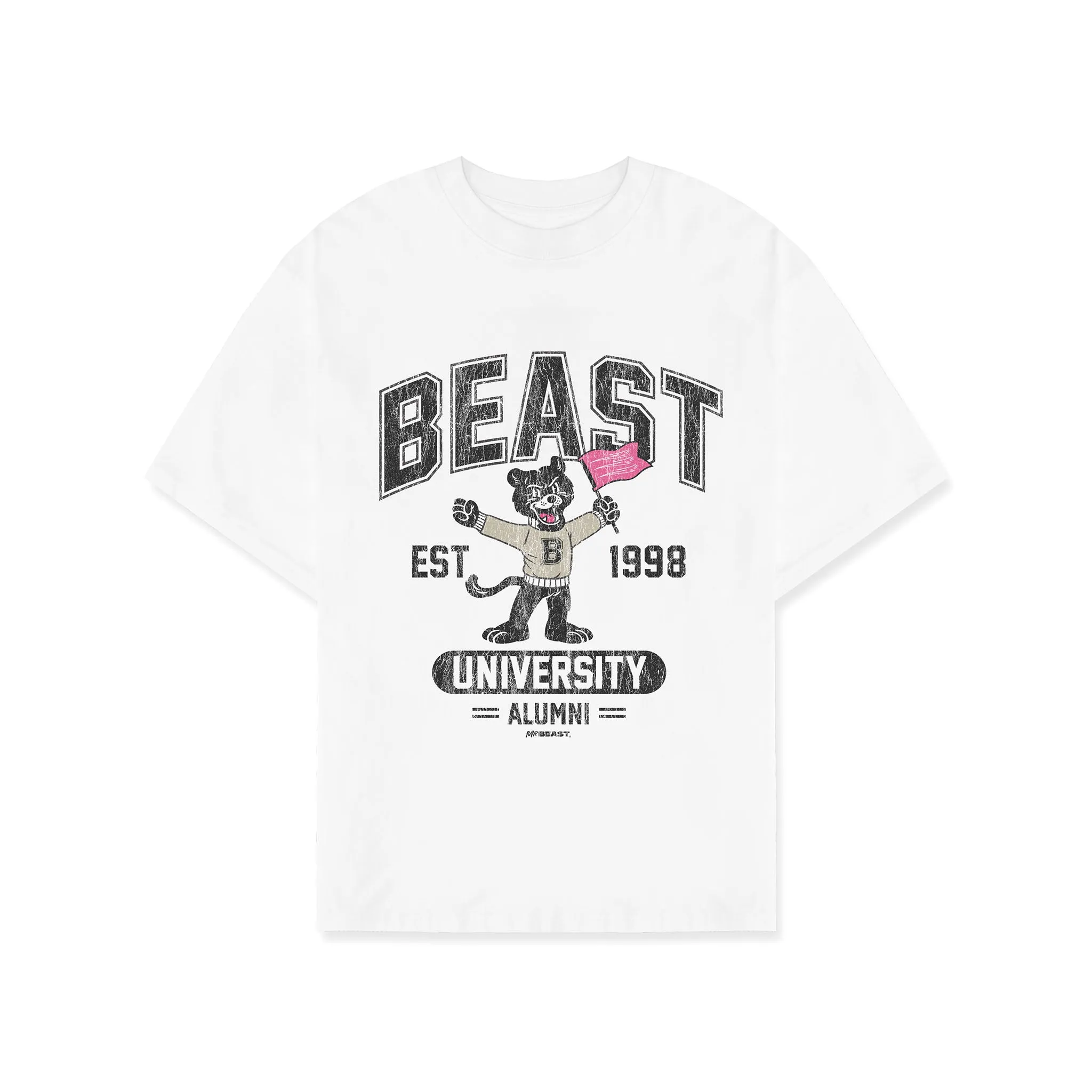 BEAST ALUMNI SS TEE - WHITE