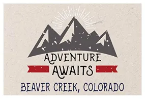 Beaver Creek Colorado Souvenir 2x3 Inch Fridge Magnet Adventure Awaits Design