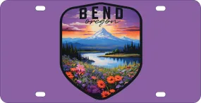 Bend Oregon Design A Souvenir Metal License Plate