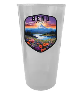 Bend Oregon Design A Souvenir Plastic 16 oz pint