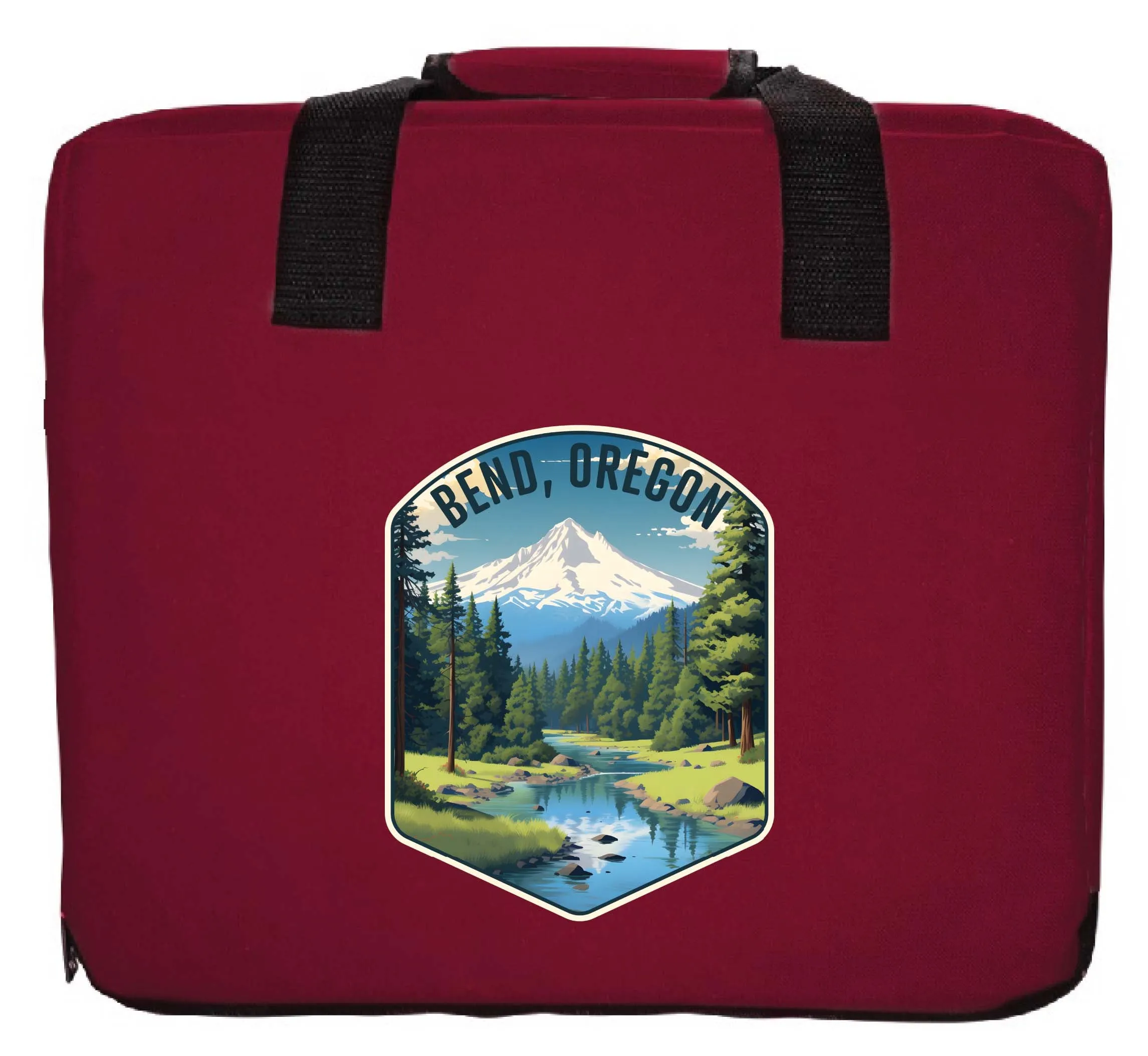 Bend Oregon Design B Souvenir Destination Seat Cushion