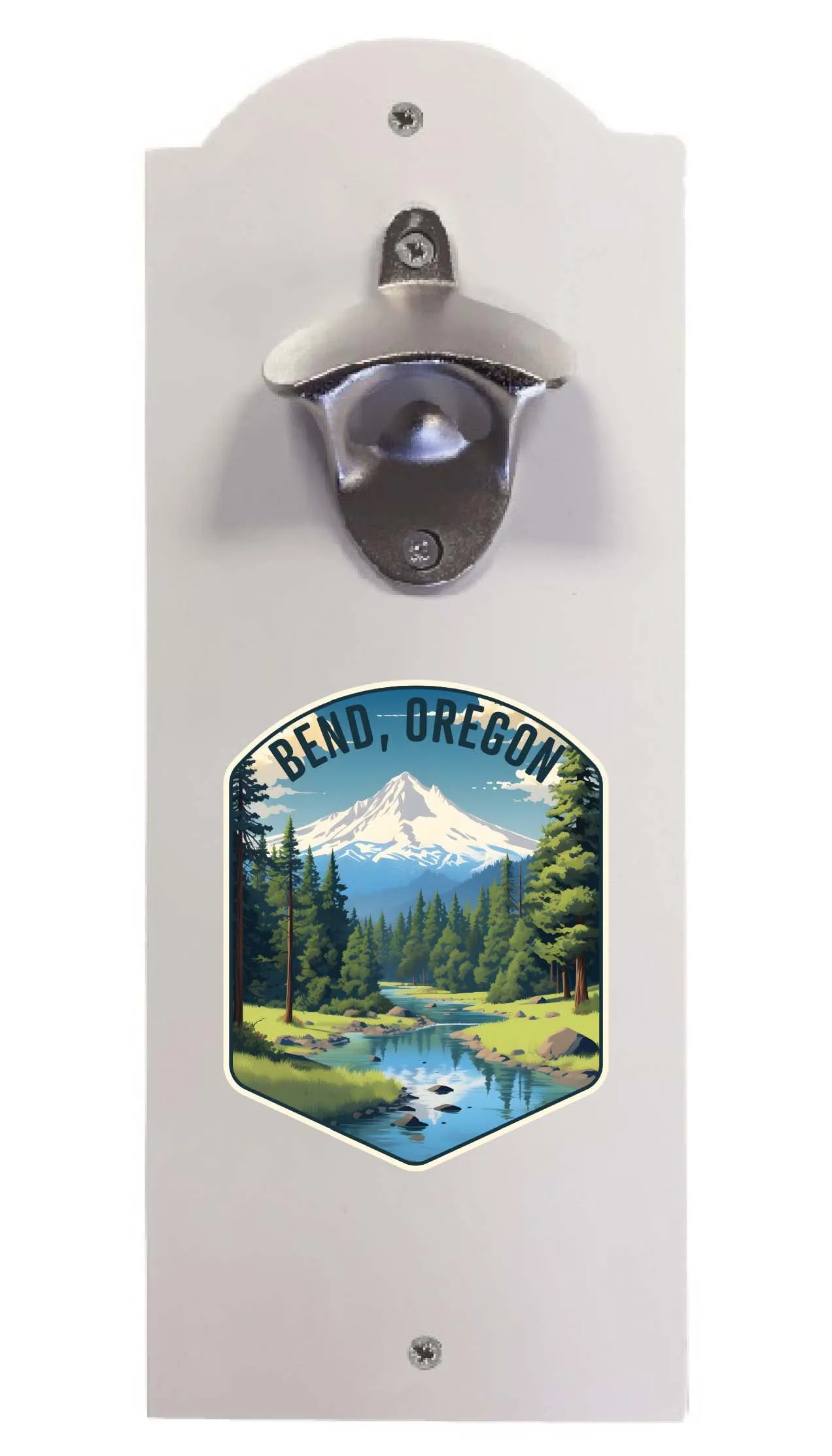 Bend Oregon Design B Souvenir Wall mounted bottle opener