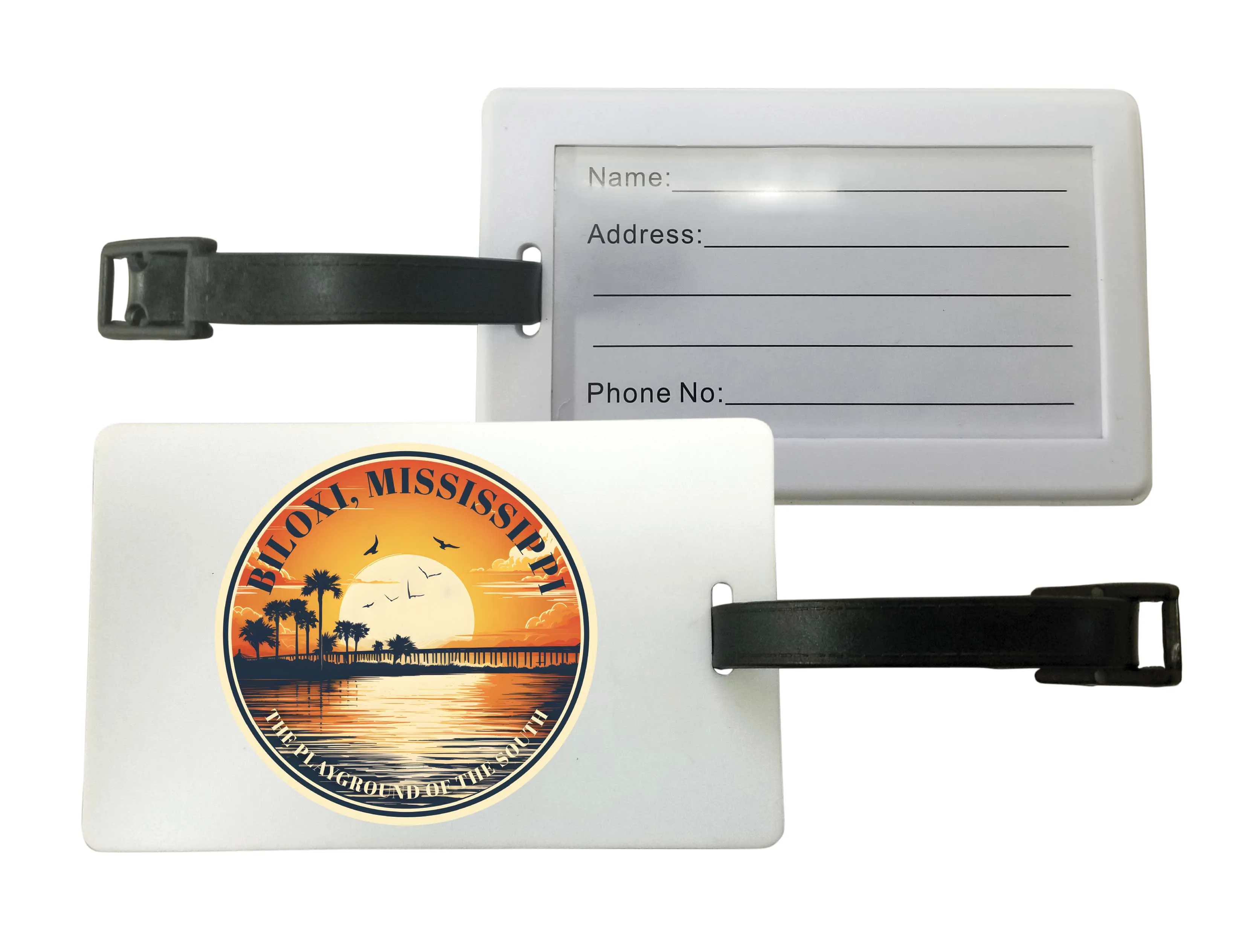 Biloxi Mississippi Design A Souvenir Luggage Tag