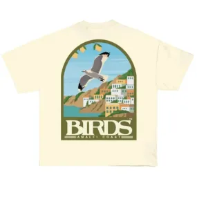 Birds "Amalfi Coast" Ivory Oversized Ultra-PremiumBox S/S T-Shirt