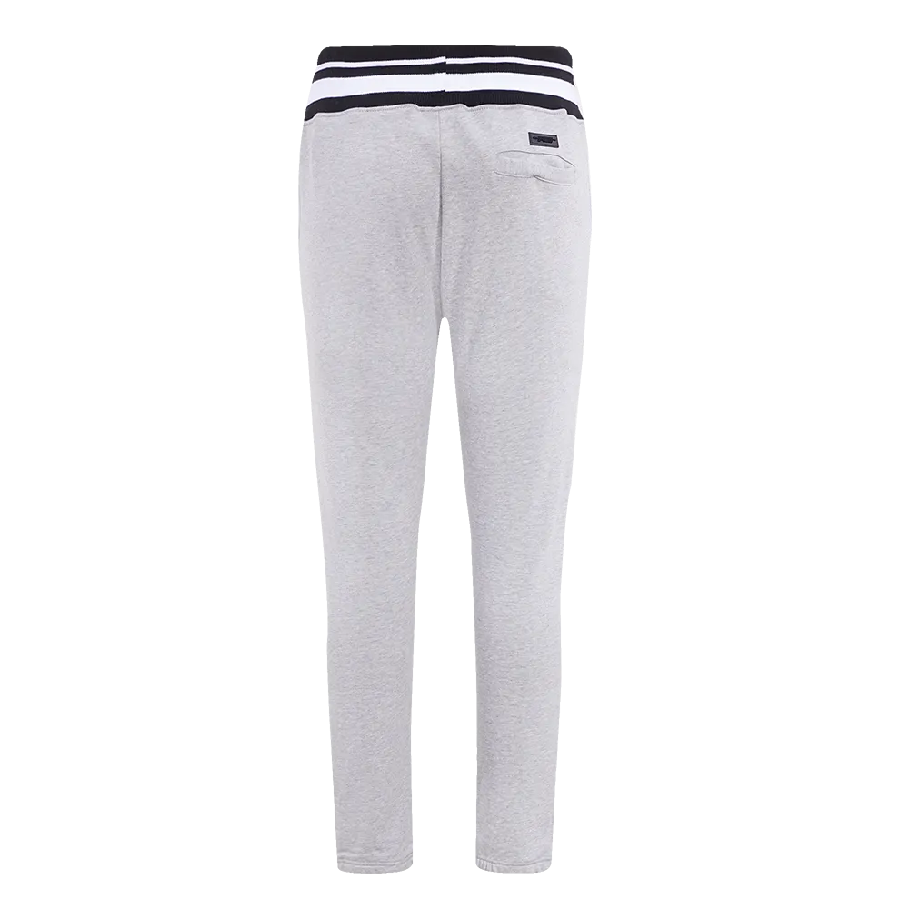 CLARK ATLANTA UNIVERSITY CLASSIC MEN'S STACKED LOGO SWEATPANT (HEATHER GRAY/BLACK)