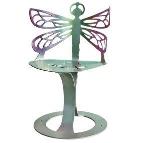 Dragonfly Chair, Metal Outdoor-Indoor Sculptural Furniture by Cricket Forge