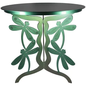 Dragonfly Patio Table, End Table, Metal Outdoor-Indoor Sculptural Furniture by Cricket Forge