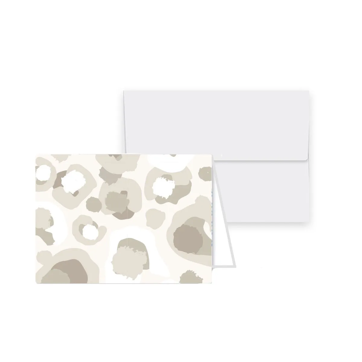 Petite Folded Notecards - Neutral Spot Cheetah