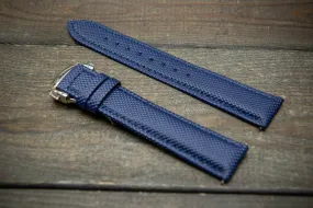 Sailcloth quick-release watch strap for Omega watches with Omega style clasp. Watch lugs: 22x20 mm, 21x20 mm, 20x18 mm, 19x18 mm