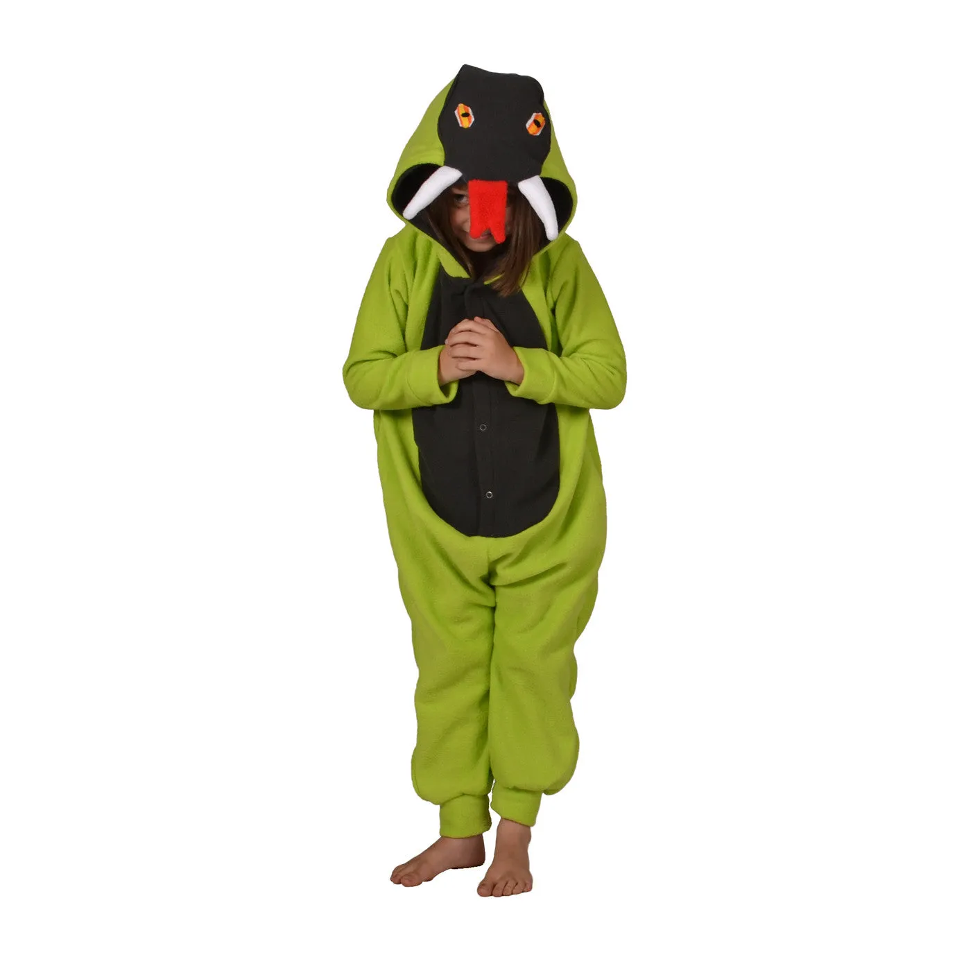 Snake Onesie (lime green/charcoal): KIDS