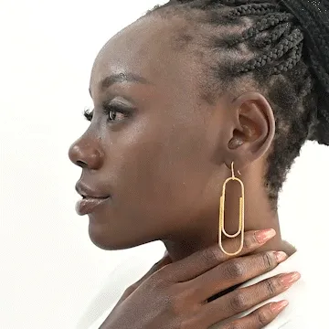 Statement Paperclip Earrings