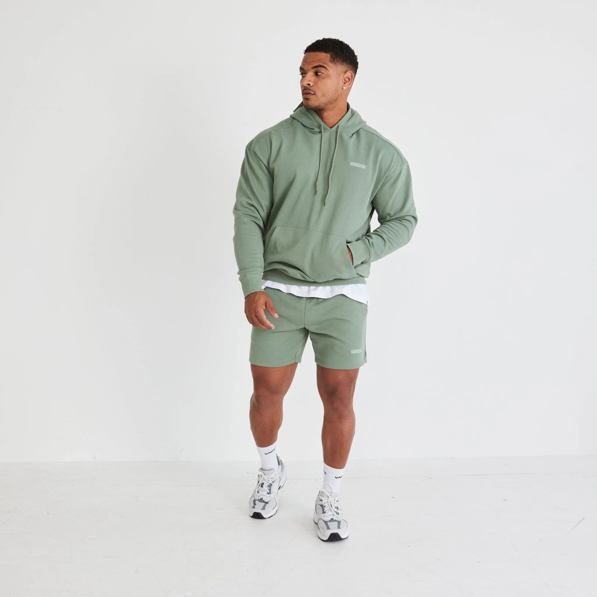 Vanquish Essential Green Regular Fit Shorts