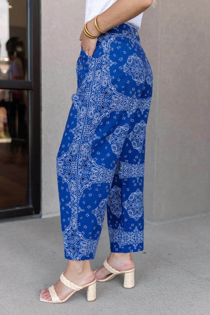 Willa Bandana Print Pants