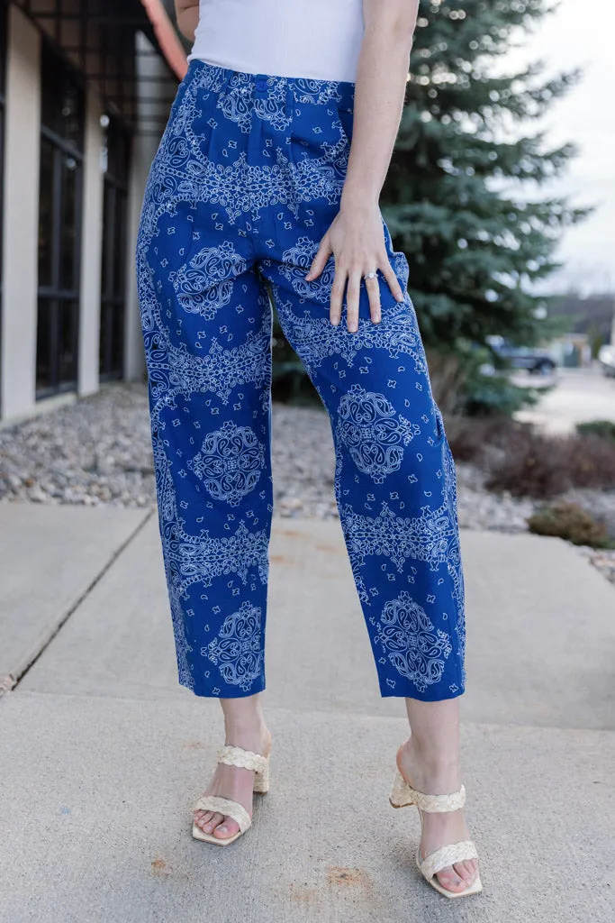 Willa Bandana Print Pants