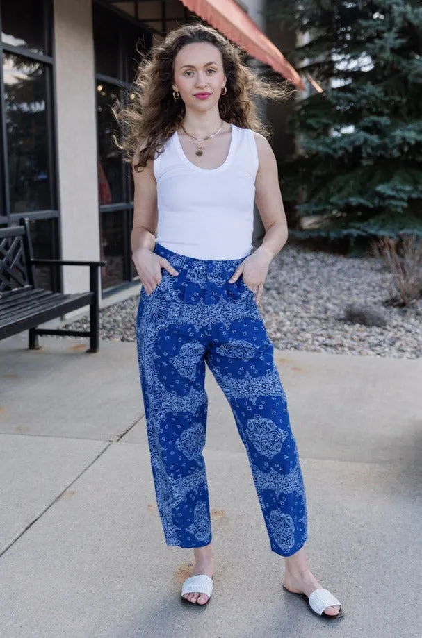 Willa Bandana Print Pants