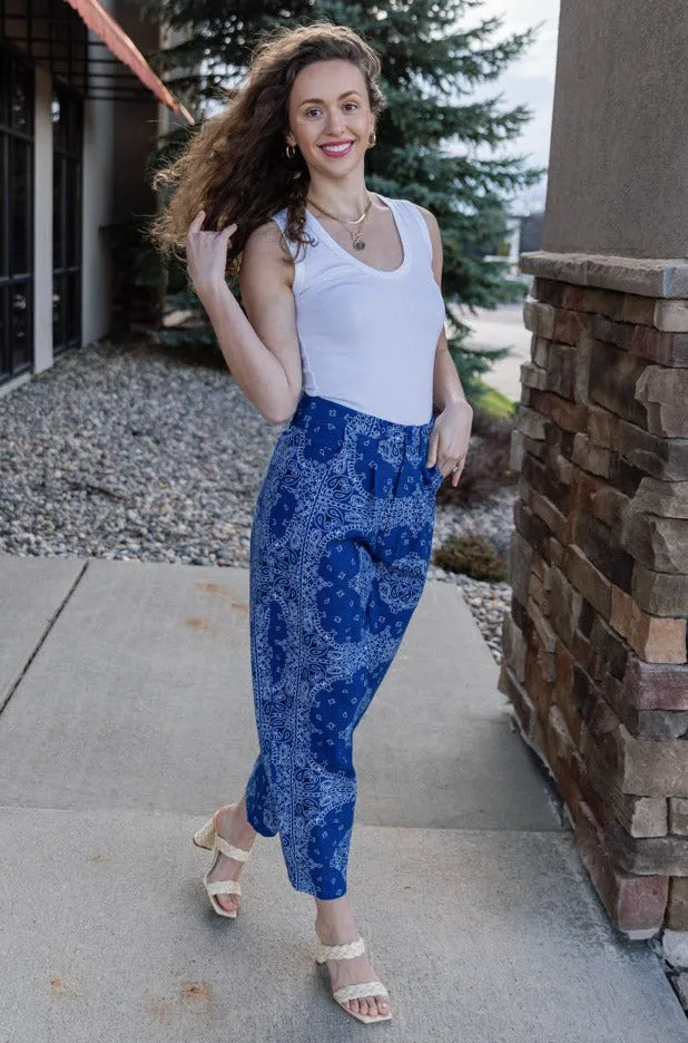 Willa Bandana Print Pants